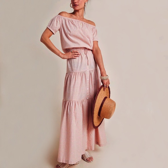 Anthropologie Frye Elspeth Tropical Floral Skirt Set - Picture 7 of 12